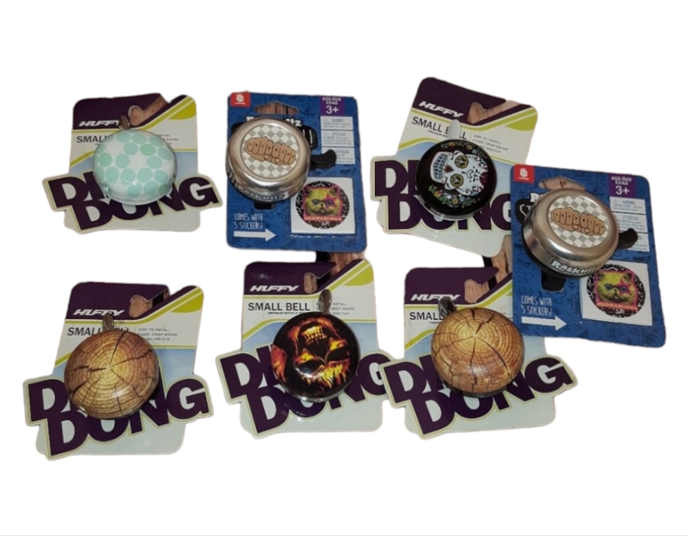Huffy Small Ding Dong Bicycle Bell LOT of  7 Bells 🆕